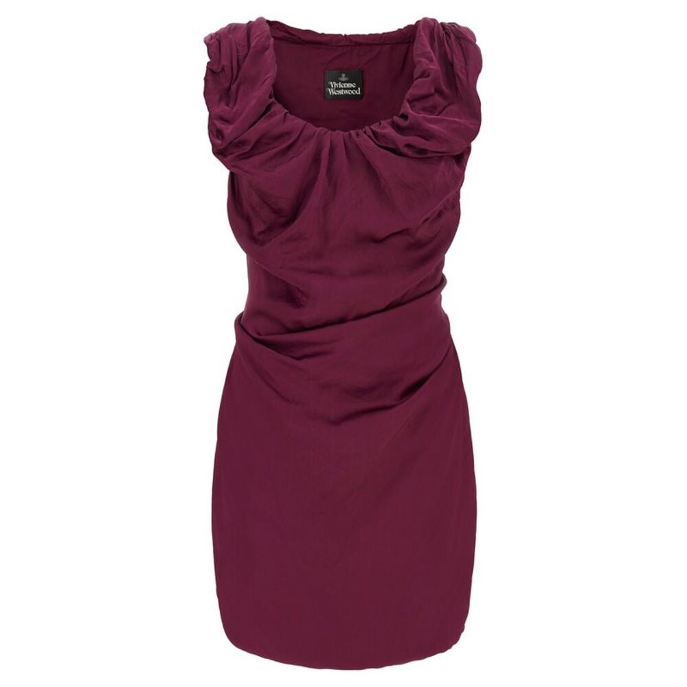 Vivienne Westwood Bordeaux Viscose Short Women's Dress